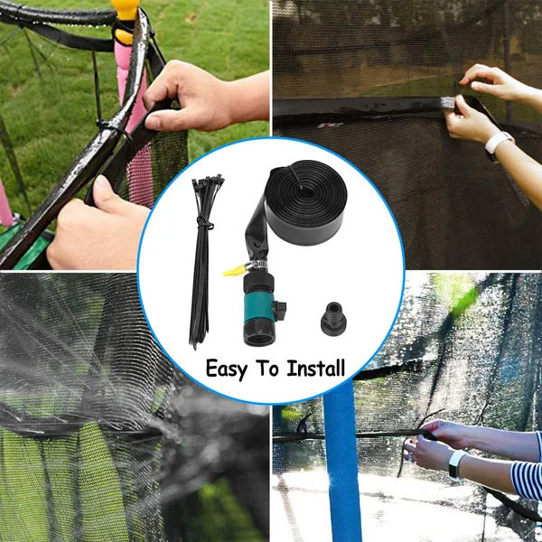 Pulverizador de Trampolim para Crianças, Parque Aquático Externo, Adequado para Brinquedos de Jogo de Água Externo para Crianças