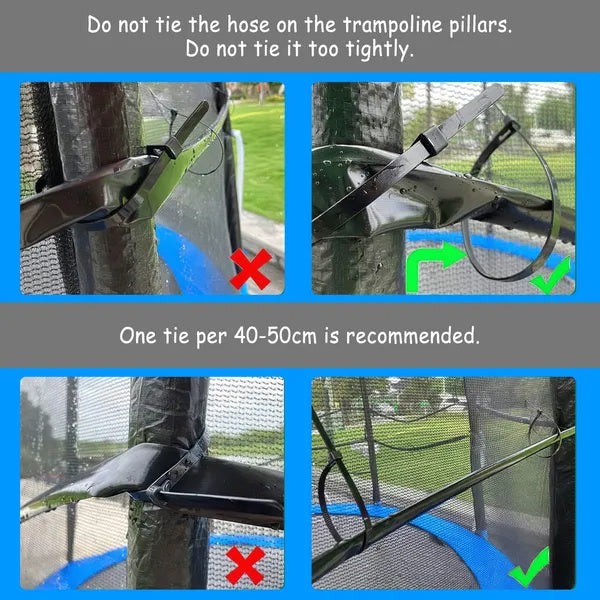 Pulverizador de Trampolim para Crianças, Parque Aquático Externo, Adequado para Brinquedos de Jogo de Água Externo para Crianças