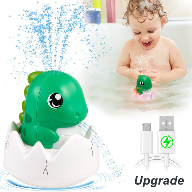 Brinquedos de Banho de Dinossauro com Pulverizador Automático de Água & Luz