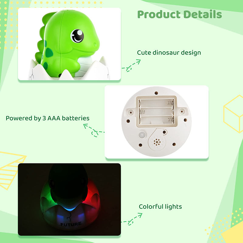 Brinquedos de Banho de Dinossauro com Pulverizador Automático de Água & Luz