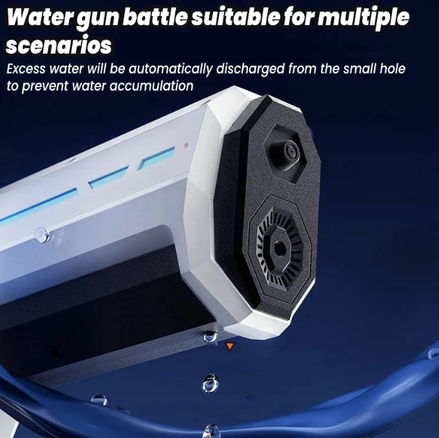 Pistola de Água Elétrica com Design Transparente