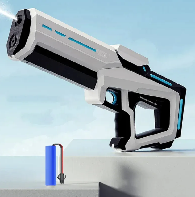 Pistola de Água Elétrica com Design Transparente