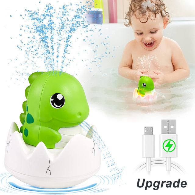 Brinquedos de Banho de Dinossauro com Pulverizador Automático de Água & Luz