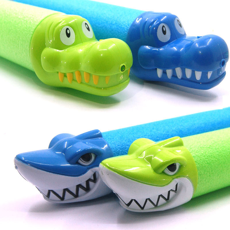 Brinquedo de Praia Pistola de Água com Cabeça de Animal - Tubarão & Crocodilo